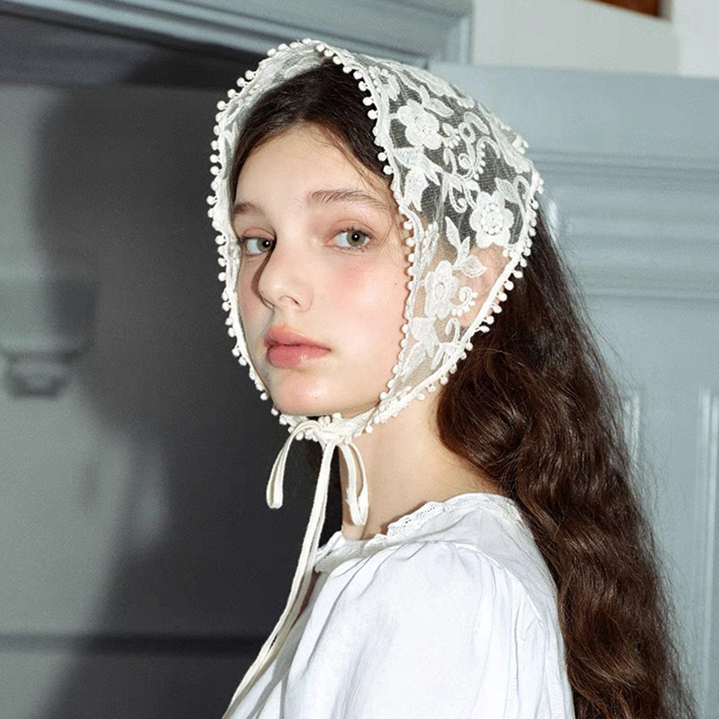 White Woven Floral Lace Hair S - Travel Accessories For Elderly recension och pris