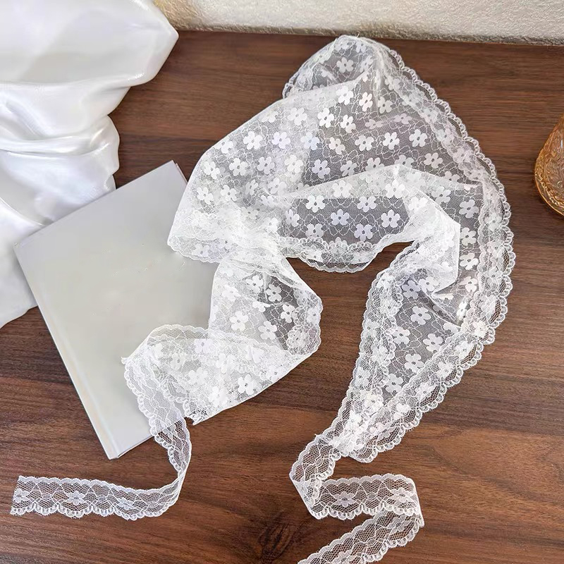 White Woven Floral Lace Hair S - Travel Accessories For Elderly recension och pris