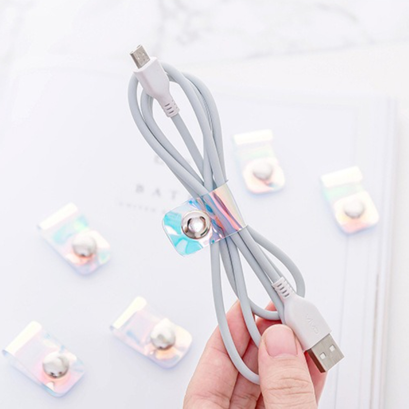 5Pcs INS Laser PVC Starp Data  - Cable Organizer Travel recension och pris