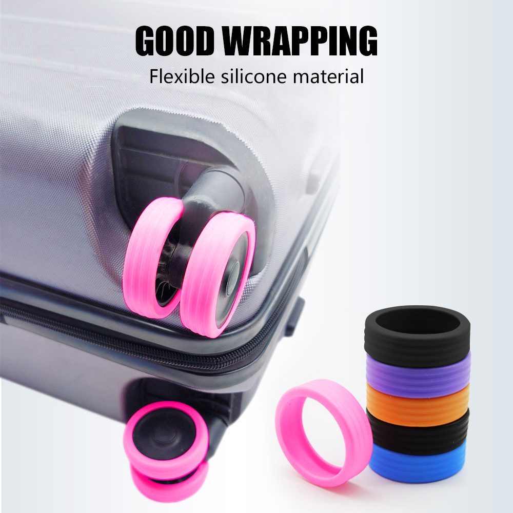 8PCS Luggage Caster Silicone P - Travel Accessories You Need recension och pris