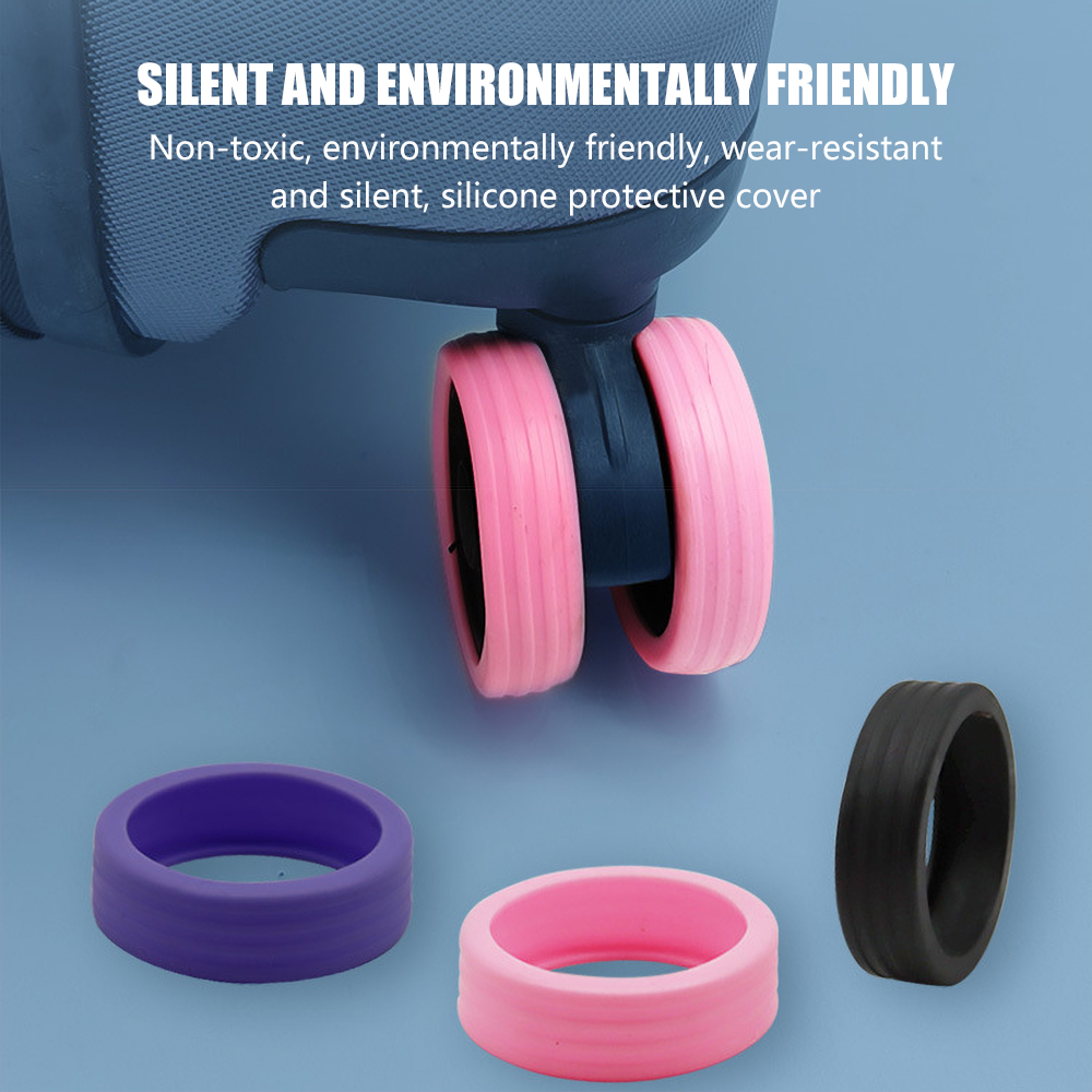 8PCS Luggage Caster Silicone P - Travel Accessories You Need recension och pris