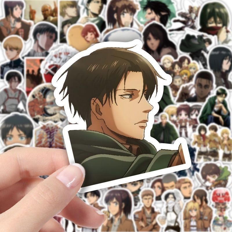 60Pcs Attack on Titan Anime St - Sticker Luggage Decorative recension och pris