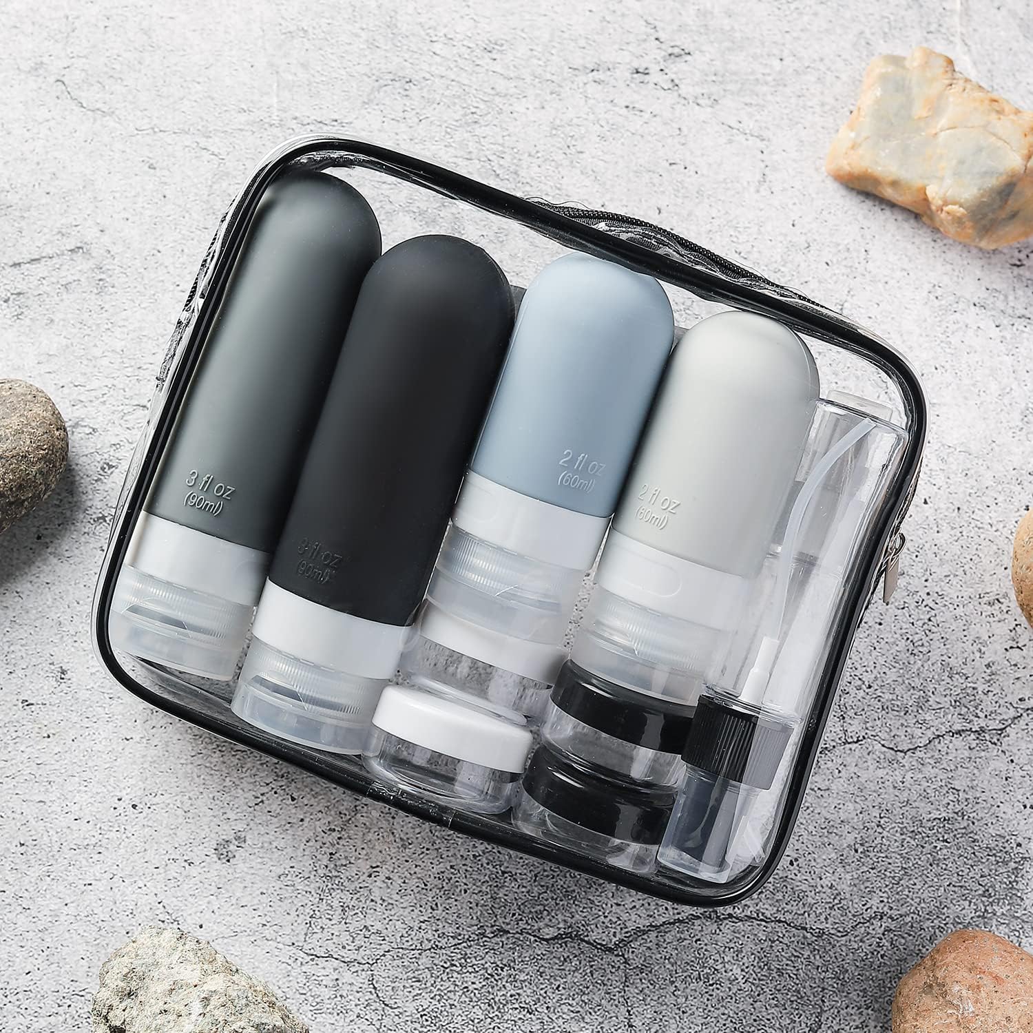 16Pcs Travel Containers Leak-P - Travel Accessories Toiletry Bag recension och pris