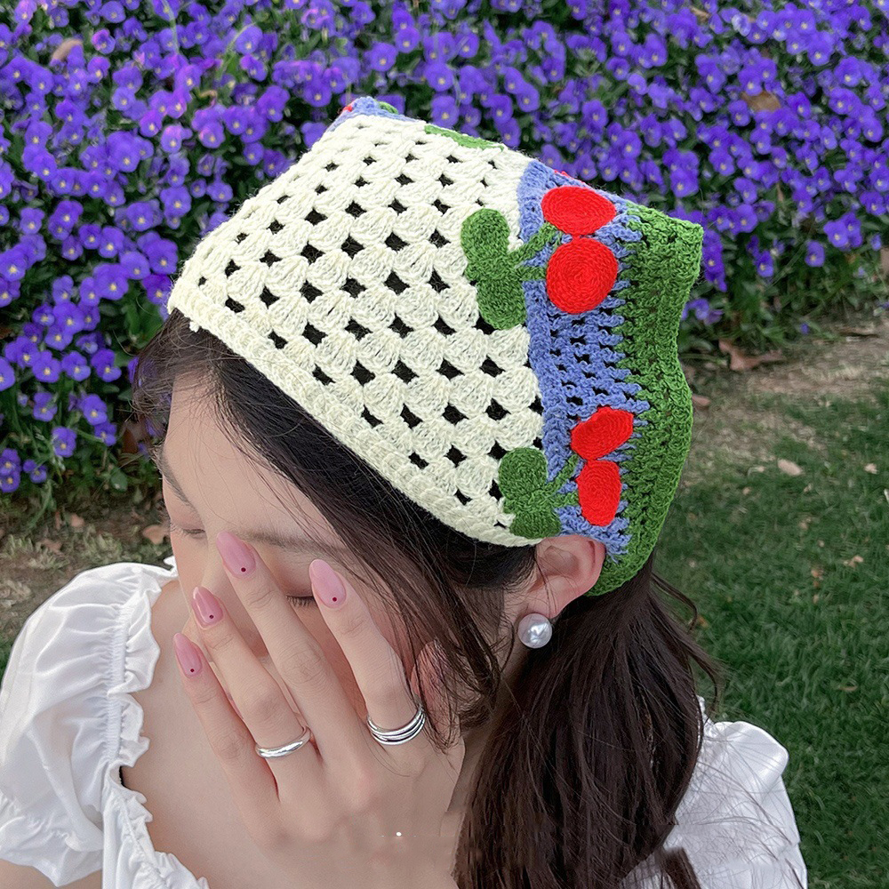 Women Boho Crochet Head Scarf  - Travel Accessories For Elderly recension och pris