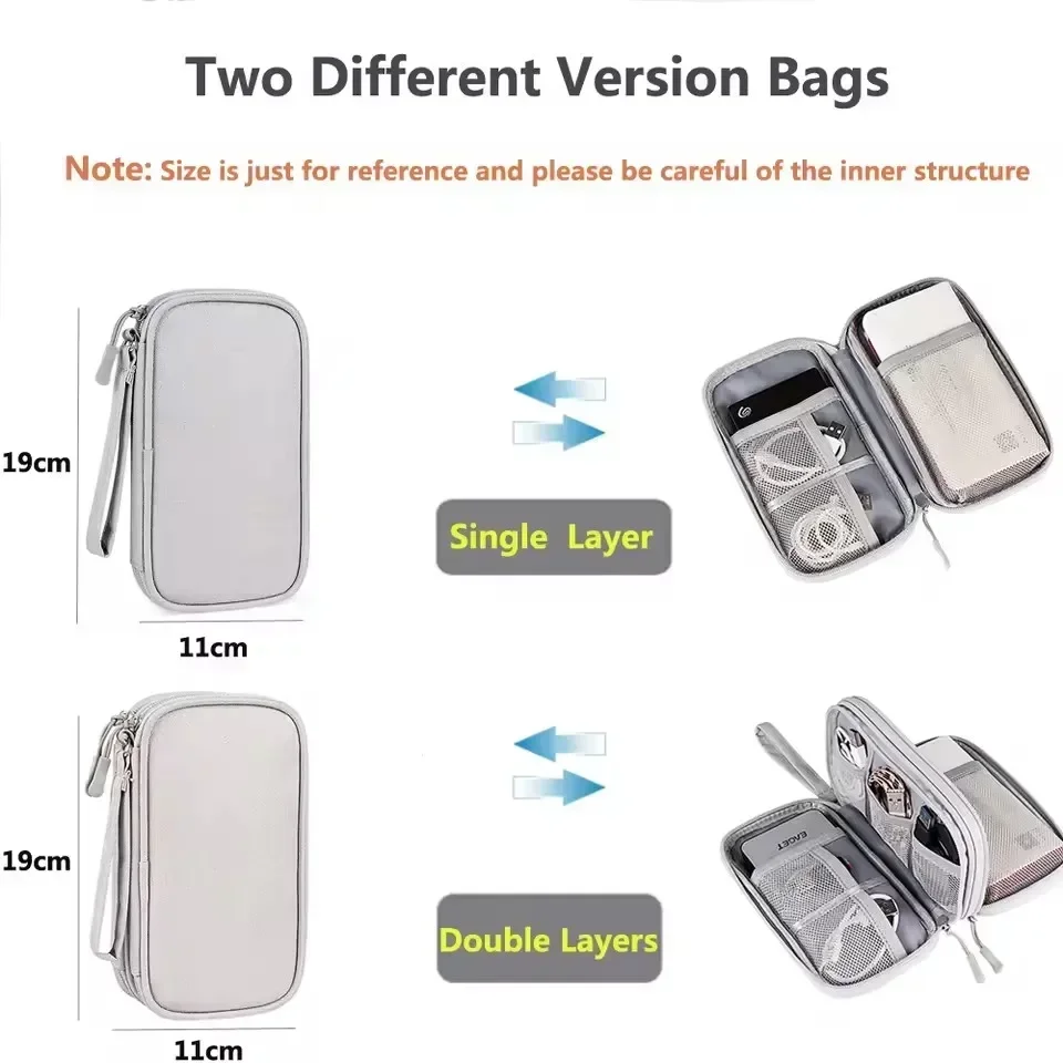 Travel Cable Bag Portable Digi - Cable Organizer Travel recension och pris