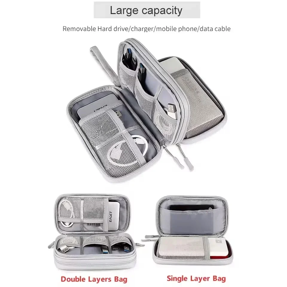 Travel Cable Bag Portable Digi - Cable Organizer Travel recension och pris
