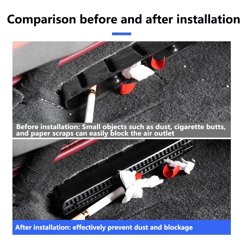 2x Car Under Seat Air Outlet C - Travel Accessories Under $5 recension och pris