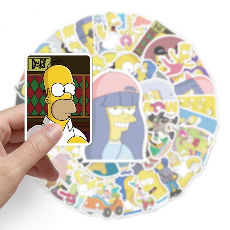 New Creative The Simpson Stick - Sticker Luggage Decorative recension och pris