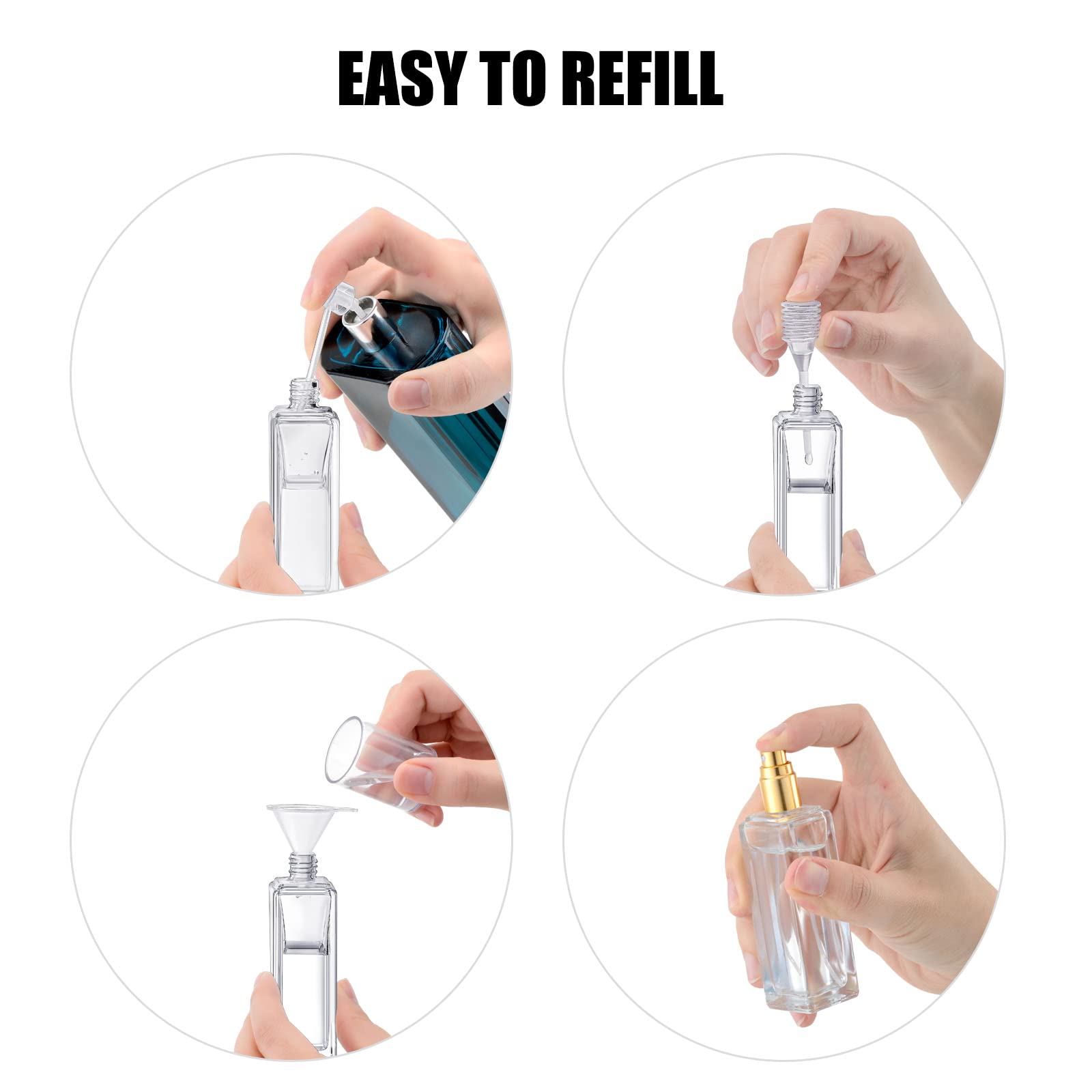 2pcs Perfume Bottle Spray Empt - Travel Accessories High End recension och pris