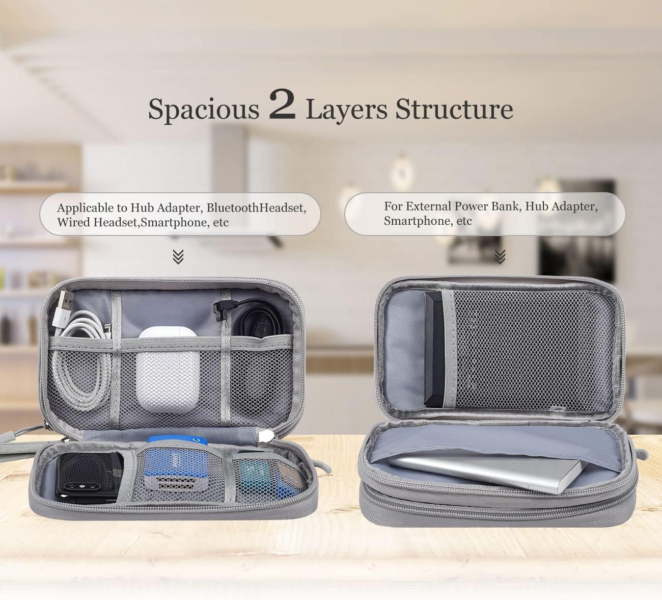 Travel Organizer Bag Cable Sto - Cable Organizer Travel recension och pris