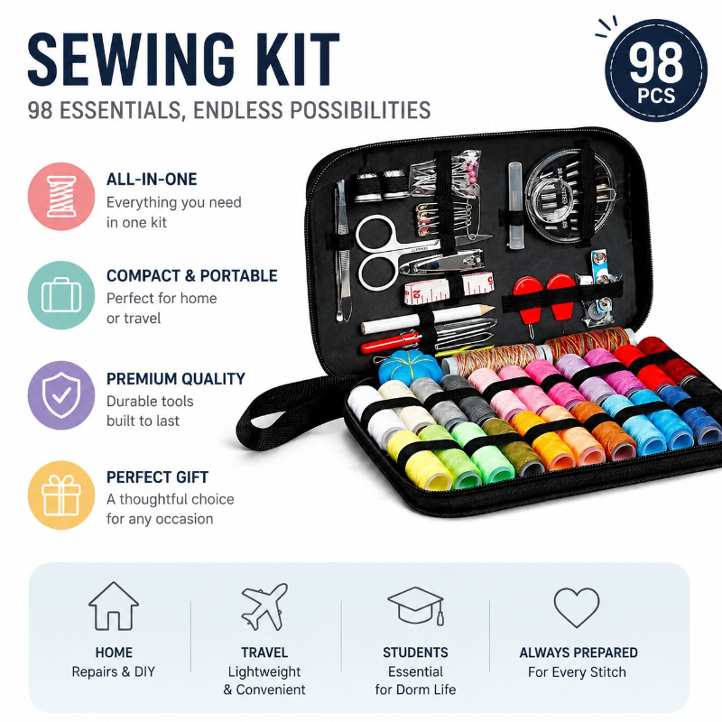 68/98PCS Sewing Accessories To - Travel Accessories In Bulk recension och pris