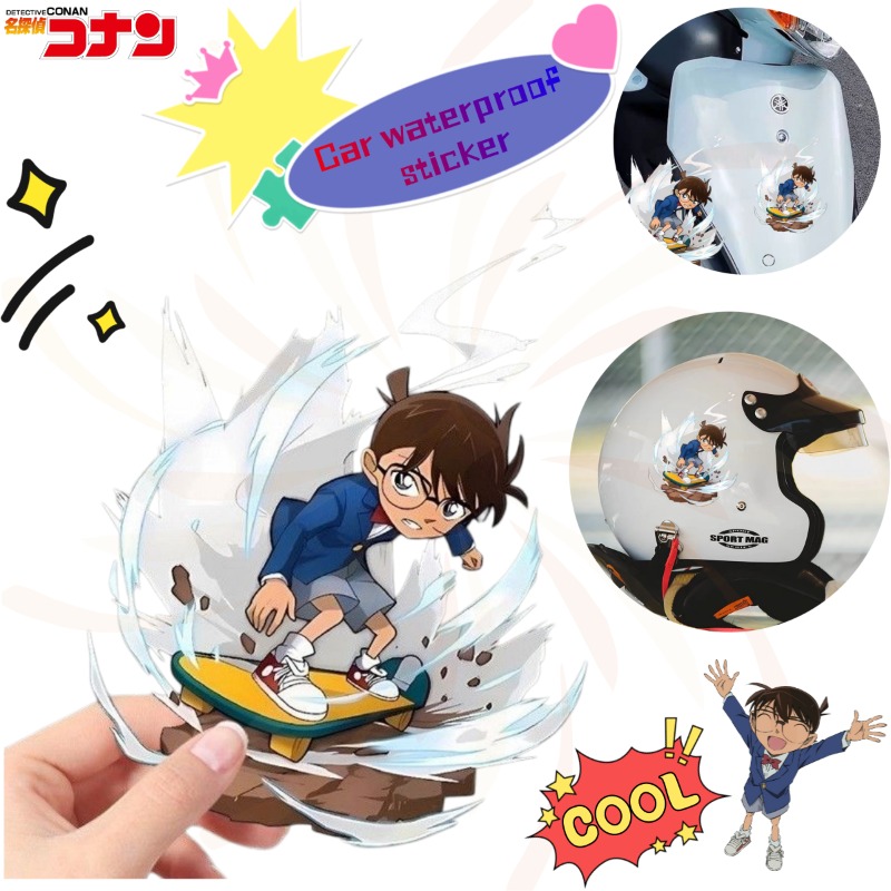 Detective Conan Cartoon Skateb - Sticker Luggage Decorative recension och pris