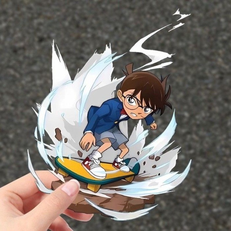 Detective Conan Cartoon Skateb - Sticker Luggage Decorative recension och pris