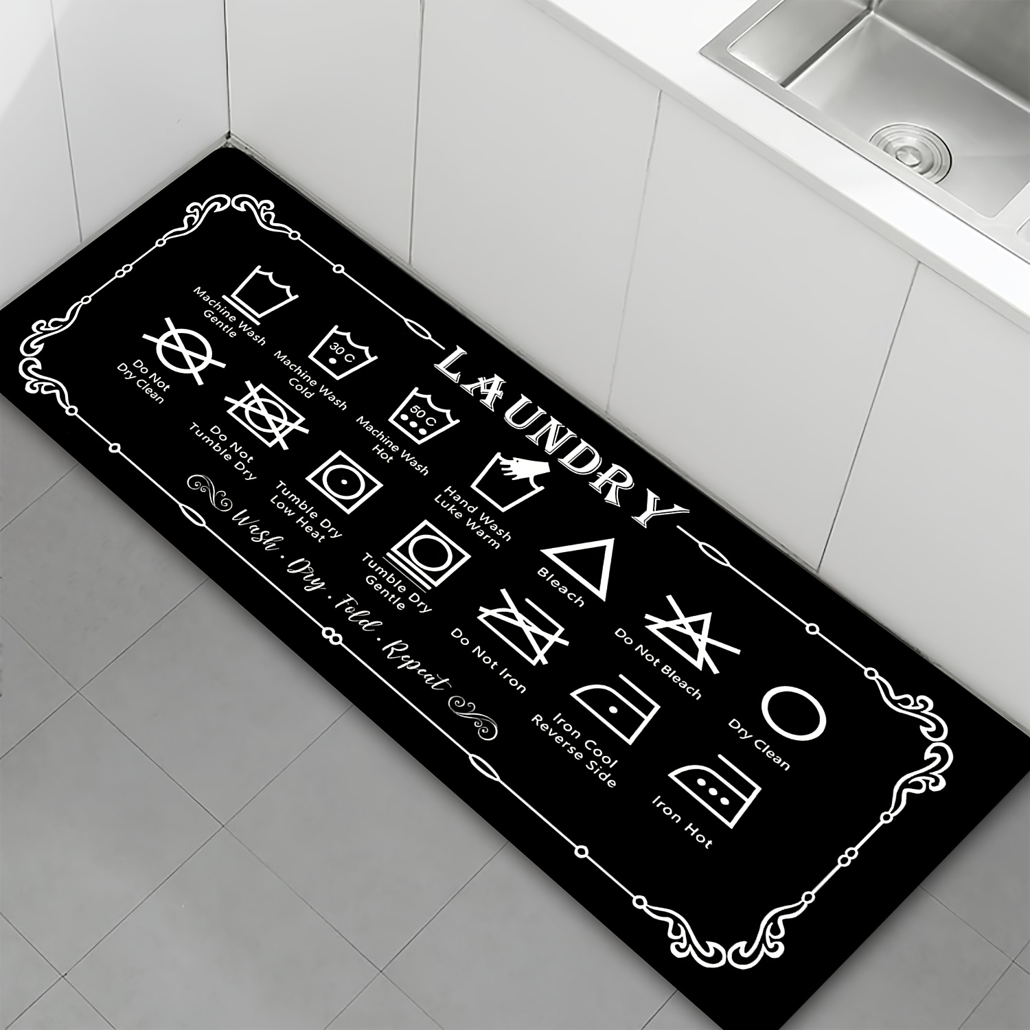 1 Piece Laundry Guide Mat - Bl - Travel Accessories Guide recension och pris