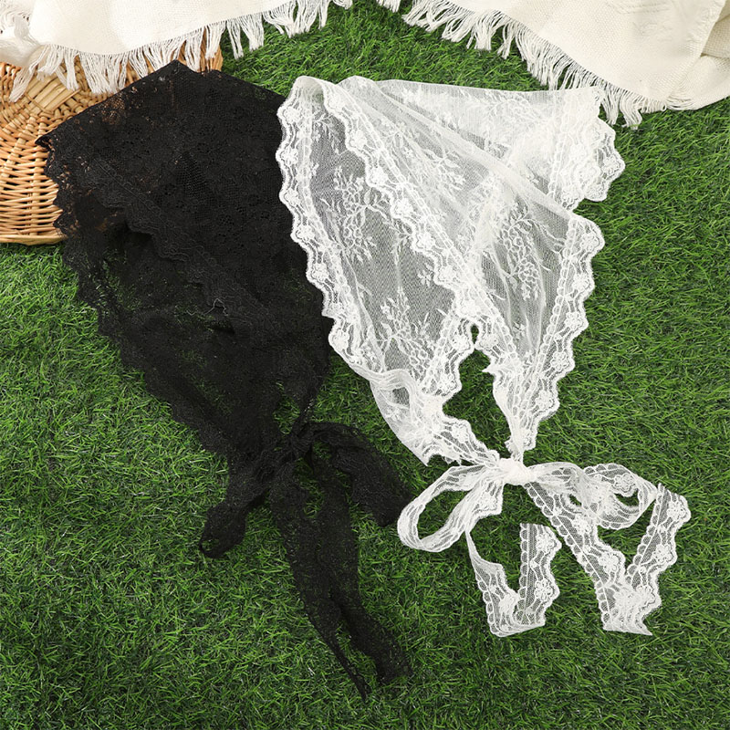 New 1Pc Triangle Lace Scarf Wh - Travel Accessories For Elderly recension och pris