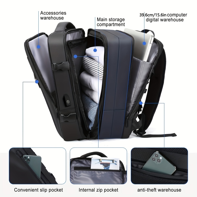 180 °   Box Opening Travel Bac - Travel Accessories Bag For Men recension och pris