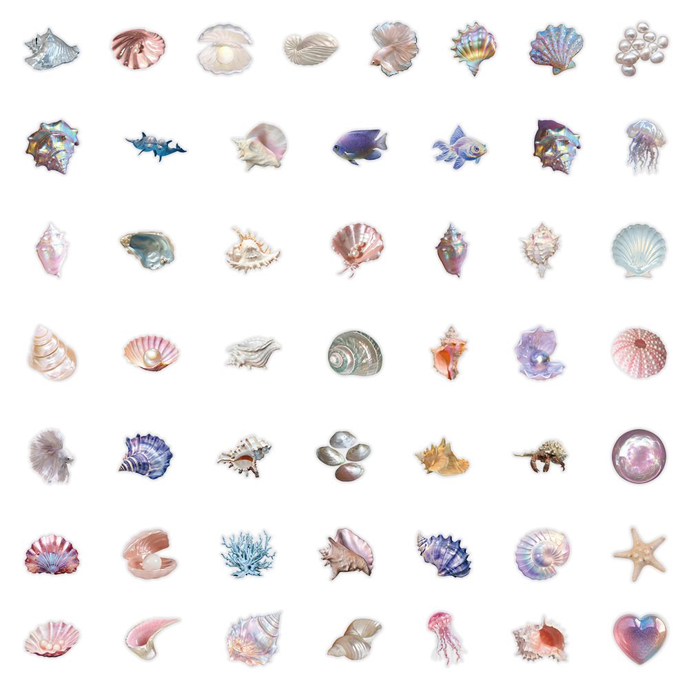 50pcs Cartoon Shell Graffiti S - Sticker Luggage Decorative recension och pris