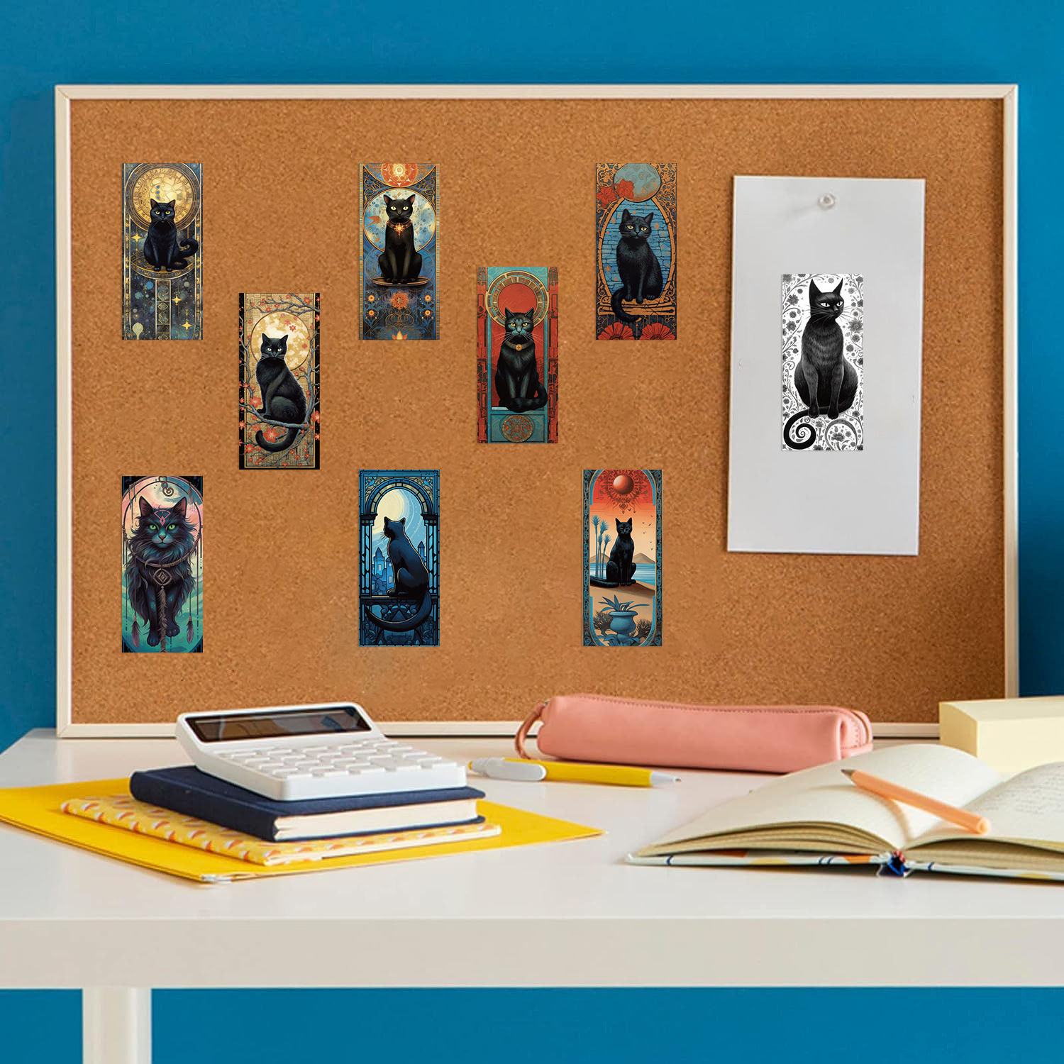 60PCS Dark Gothic Black Cat Ho - Sticker Luggage Decorative recension och pris