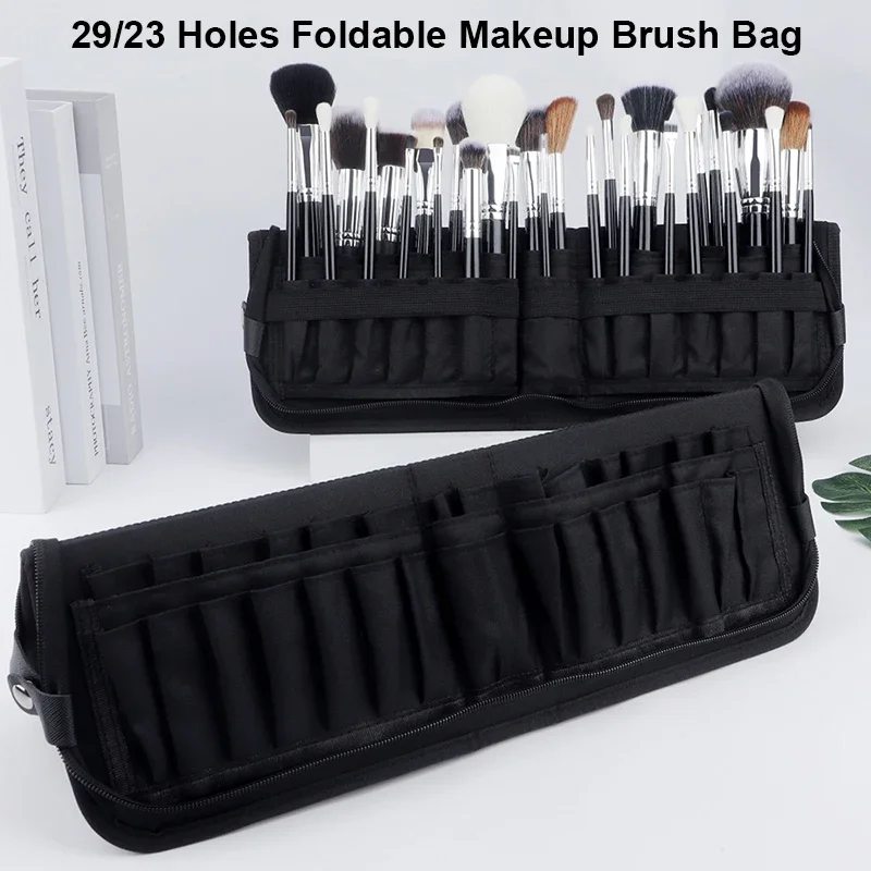 29/23 Holes Foldable Makeup Br - Travel Accessories Toiletry Bag recension och pris