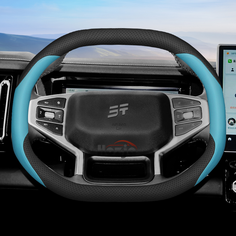 Leather Car Steering Wheel Cov - Travel Accessories You Need recension och pris