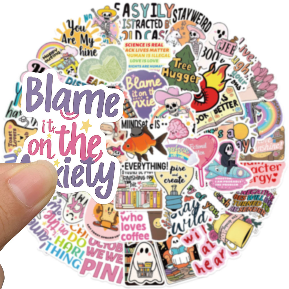 50pcs Funny Cartoon World Stic - Sticker Luggage Decorative recension och pris