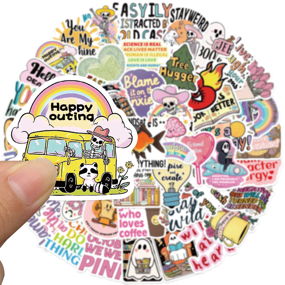50pcs Funny Cartoon World Stic - Sticker Luggage Decorative recension och pris