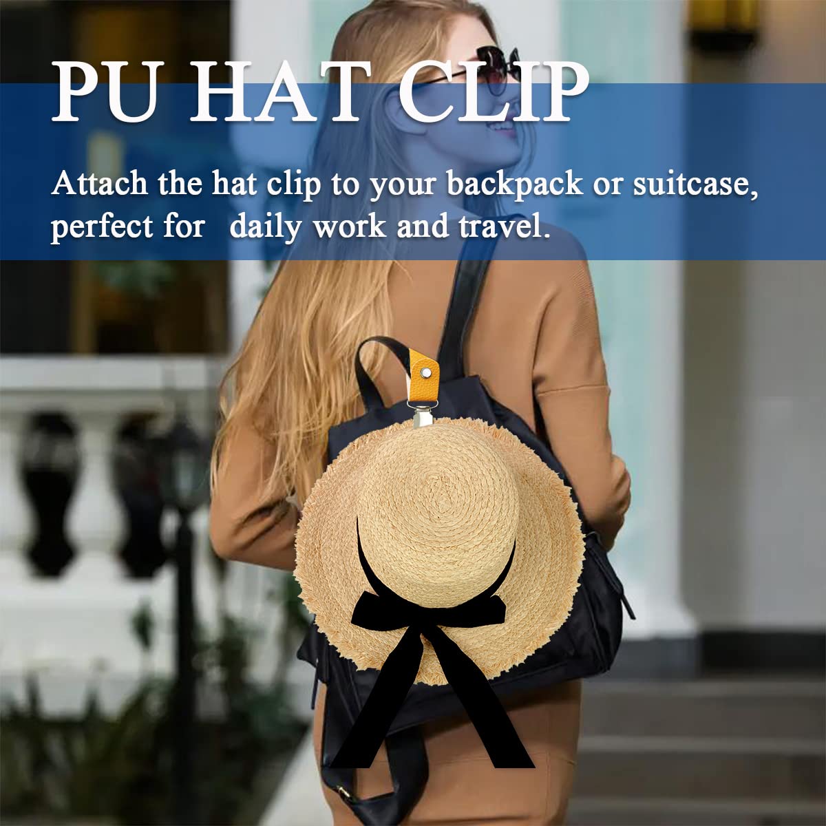 PU Leather Hat Clip for Travel - Travel Accessories Bag For Men recension och pris