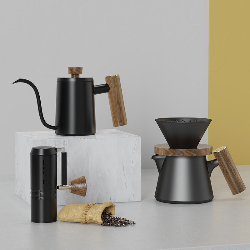 DHPO Luxury Coffee Kit Set wit - Portable Travel Kettle recension och pris