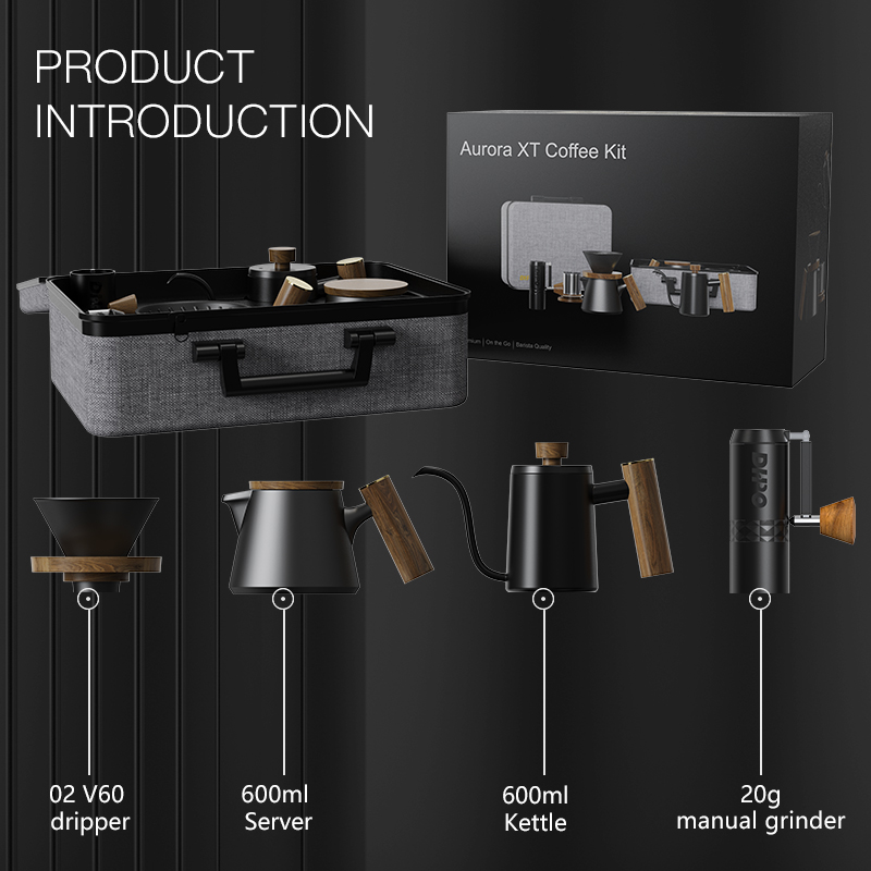 DHPO Luxury Coffee Kit Set wit - Portable Travel Kettle recension och pris