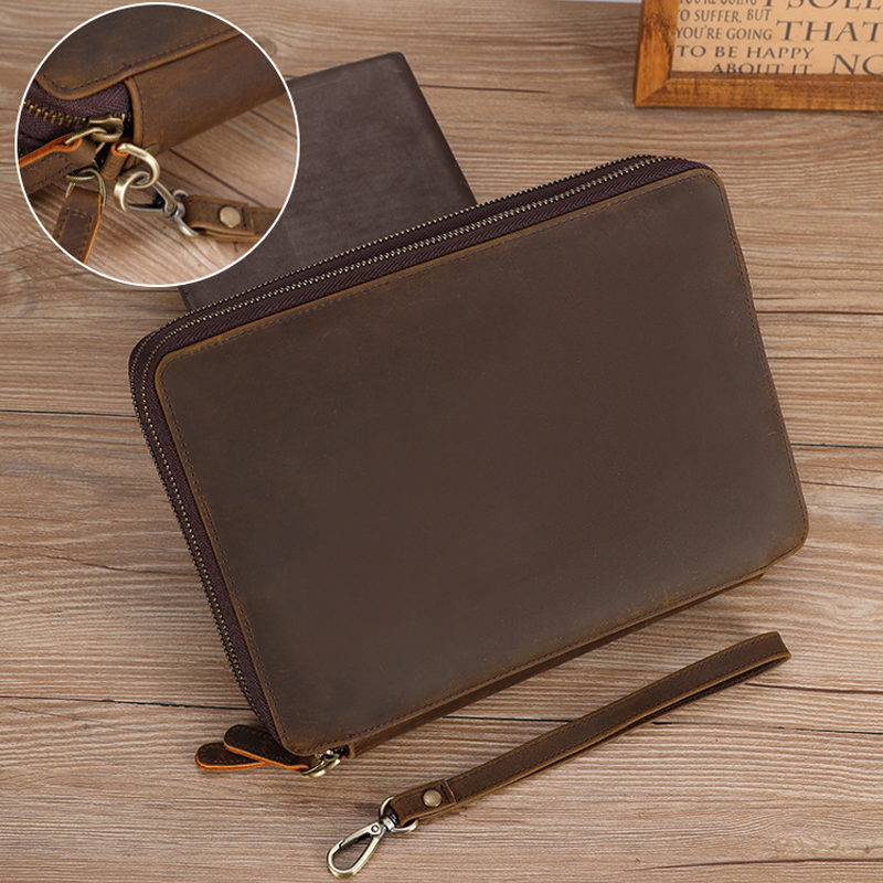 Full Grain Leather Travel Cabl - Cable Organizer Travel recension och pris