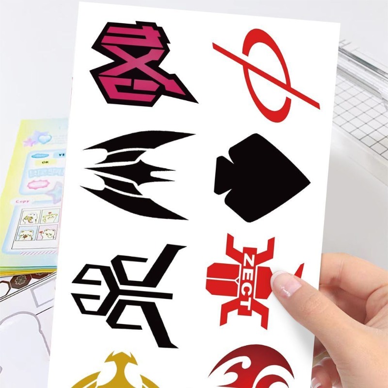 60 Sheets Kamen Rider Logo Sti - Sticker Luggage Decorative recension och pris