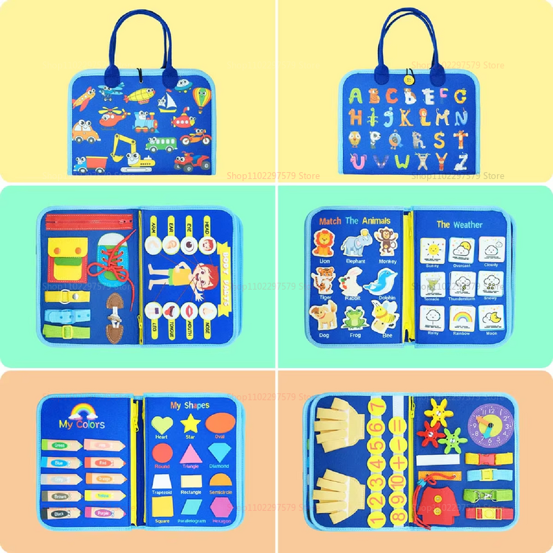 Toddler Busy Board for Montess - Travel Accessories Market recension och pris